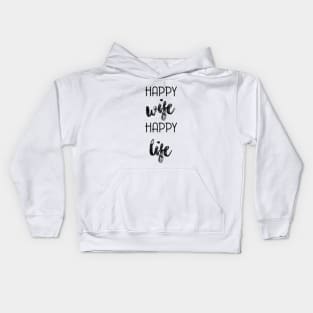 happy wife Kids Hoodie